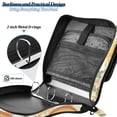 thumbnail image 4 of FORMRS Zipper Binder with Shoulder Strap 2-inch Ring 500 Sheet Capacity File Bag, Beige Clouds, 4 of 5