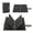 Black, variant on Felt Pin Badge Storage Book with Transparent Cover and Metal Binder for Organizing Enamel Pins Badges and Small Accessories