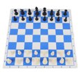 thumbnail image 1 of JUEGO DE AJEDREZ DE VIAJE, PIZAS DE AJEDREZ DE PLÁSTICO JUEGO DE AJEDREZ CLÁSICO PU ARAZCAS PARA REUNIR, 1 of 7