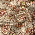 thumbnail image 5 of Ambesonne Paisley Valance Pack of 2, Leaves, 42"X18", Red Beige, 5 of 5