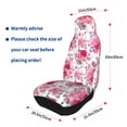 thumbnail image 4 of Fuzoiu Peonies And Roses Print Seat Covers Set, Car Seat Covers Front Seats, Car Seat Protector, Car Seat Cushion, Seat Covers Carseat Cover Universal Fit for Most Cars, 4 of 7