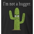 thumbnail image 2 of 9 Crowns Tees Men's "I'm not a hugger" T-shirt (Small, Unisex Black), 2 of 3