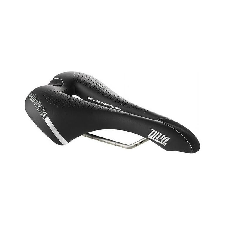 Selle Italia (セライタリア) - Diva L3 Selle Italia Diva Gel Superflow Saddle - Titanium, Black