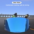 thumbnail image 2 of Amdohai Motorcycle High Clear Helmets Lens Fashion UV-Resistant Windshield Protective Cover Replacement for FF320 328 353 800, 2 of 8