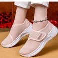 thumbnail image 4 of CHICVOMEY Women's Sneakers with Adjustable Walking Sneakers for Women - Breathable Flyknit Sneakers with Wide Toe Box & Arch Support - Lightweight Casual Flats for Daily Travel, 4 of 9