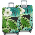 thumbnail image 2 of Stretch Luggage Cover XL(29-32in)– Elastic Travel Suitcase Protector with Handle Openings & Bottom Closure, Washable Polyester Spandex Suitcases Cover, Tropical Forest Jungle Print, 2 of 5