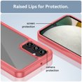 thumbnail image 6 of ShellTech Crystal Case for Samsung Galaxy A15 5G Slim Thin Soft TPU Bumper & Hard PC Back Shockproof Scratch Resistant Protective Phone Case for Galaxy A15,Red, 6 of 8