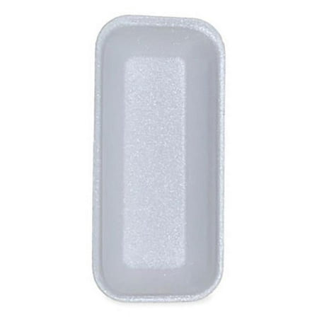 8.38 x 3.94 x 1.1 in. Meat Tray, White - 1000 Count