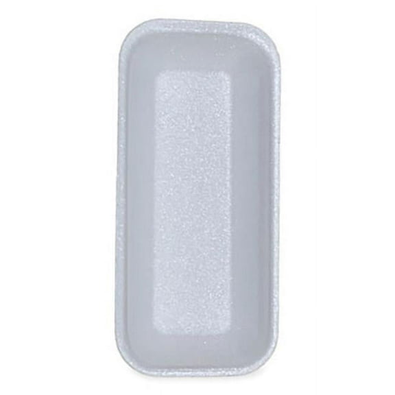 8.38 x 3.94 x 1.1 in. Meat Tray, White - 1000 Count