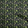 thumbnail image 1 of oneOone Velvet Pear Green Fabric Leaves Sewing Craft Projects Fabric Prints By Yard 58 Inch Wide, 1 of 5