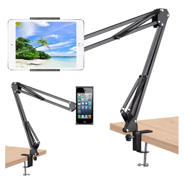 Soporte Celular Porta Tablet Brazo Teléfono Ajustable Clip