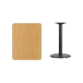 thumbnail image 4 of Flash Furniture 24'' x 30'' Rectangular Natural Laminate Table Top with 18'' Round Table Height Base, 4 of 4