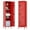 Red-3Door-15.75"D x 15.75"W x 66.2"H, variant on Aobabo 66.2" H Metal Locker with Hooks and Ventilation Holes,5 Door Metal Storage Locker with Keys and Business Card Slof for Home,Gym,Garage,School,Office,Assembly Required,Dark Gray