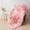 Light Pink, variant on VK·LIVING Thick Ribbed Faux Rabbit Fur Cozy Reversible Throw Blanket,Super Soft 3D Striped Fuzzy Cozy Blankets,Light Pink,90"x 90"