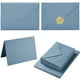thumbnail image 1 of Paquete de 50 tarjetas y sobres de color azul empolvado, tamaño A7, de 13 x 18 cm, de Toperd, 1 of 7