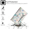 thumbnail image 4 of Allytech Fire HD 10 Case 9th Gen, Fire HD 10 Case 7th Gen, PU Leather Folio Flip Kickstand Auto Sleep Wake Shockproof Protection Case Cover for Amazon Fire HD 10 Case 2019/2017, Butterfly Tower, 4 of 5