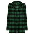 thumbnail image 5 of VISALY Long Cardigans Open Front Cardigan Women Long Sleeve Jacket Women Plaid Cardigan Fall Fashion Checkered Coat Top Lady Automobiledigan Thin Cardigans Lightweight Beach Cardigan Army Green L, 5 of 6