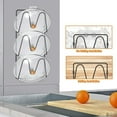 thumbnail image 7 of 2 Pack Pot Lid Organizer Rack - 3 Tier Pot Lids Holder Wall Mounted Lid Rack, 7 of 7