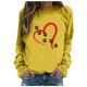 thumbnail image 2 of ICHUANYI Clearance Women's Round Neck Top Casual Fashion, Personalized Printing Loose Fitting, Slimming Long Sleeves(Yellow, XXL) ICHUANYI WER2023081513178, 2 of 4