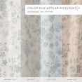thumbnail image 5 of Cotton Blend Floral Print Shower Curtain by Comfort Canopy, 72" x 72", Light Blue Vintage, 5 of 5