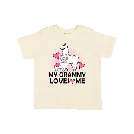

Inktastic Grammy Loves Me Llama Gift Toddler Toddler Girl T-Shirt