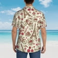 thumbnail image 4 of Kll Men'S Hawaiian Shirt Short Sleeve Button Down Beach Shirts-Paris Vintage, 4 of 7