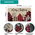 thumbnail image 3 of Merry Christmas Doormat, Buffalo Plaid Christmas Trees Decorative Indoor Outdoor Entrance Doormat Xmas Winter Welcome Door Mat Anti-Slip Rubber for Seasonal Holiday Decortion 17 x 29 Inch, 3 of 6