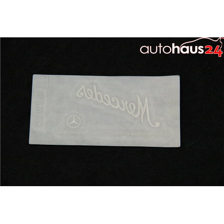 MERCEDES CLEAR WINDSHIELD GLASS DECAL STICKER SIGNATURE SIGNED BY MERCEDES