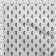 thumbnail image 3 of oneOone Cotton Poplin Twill White Fabric Floral Block Dress Material Fabric Print Fabric By The Yard 56 Inch Wide, 3 of 4