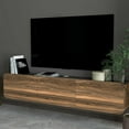 thumbnail image 7 of Atelier Mobili Floating TV Stand Wall Mounte for up to 80 inch TV and Under TV Cabinet (Walnut), 7 of 7