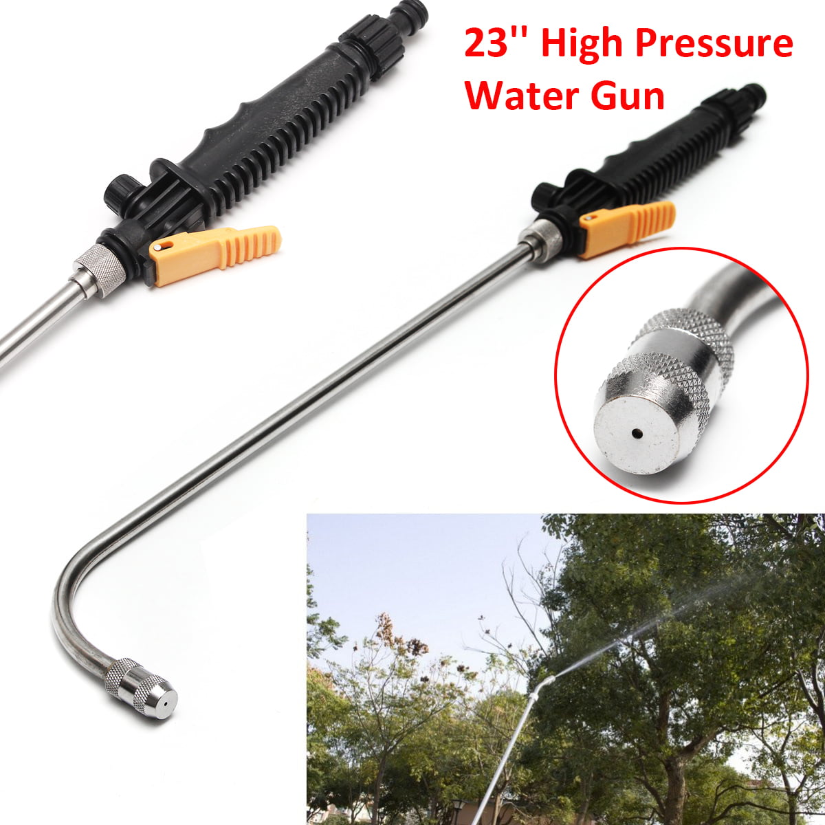 1 Pc Pure Copper 1/2 Inch Hose Jet Nozzle for Cleaning Driveway Patios Gutters