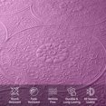 thumbnail image 7 of Ameha 3 Piece Reversible Quilt Set Ultra Soft Floral Coverlet Microfiber Bedding Set California King Purple All Season, 7 of 7