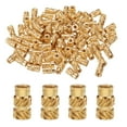 thumbnail image 1 of 50 Packs Inserts Filetés M2.5 Ensemble de Chaleur en Laiton Insert M2.5x8mm, OD 4.5mm Écrous Moletés, 1 of 6