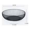 thumbnail image 3 of EeaseMX Cesta de alambre para frutas, frutero de hierro, plato para aperitivos, cesta para guardar verduras, decoración de mesa de comedor (tamaño grande), 3 of 7