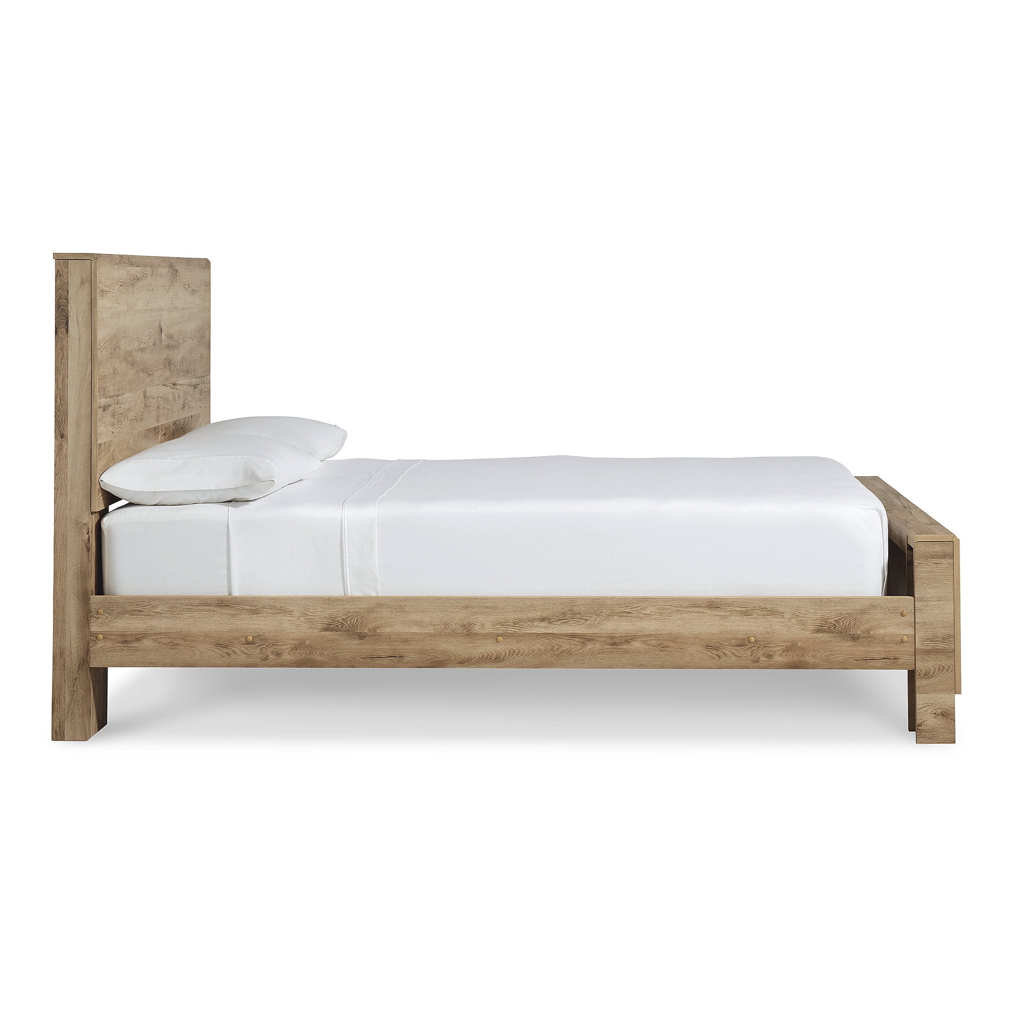 Signature Design by Ashley Hyanna Rustic Queen Panel Bed, Light Brown