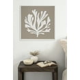 thumbnail image 6 of Kate and Laurel Sylvie Sophisticated Neutral Coral Tan Framed Canvas Wall Art by The Creative Bunch Studio, 22x22 White, Natural Muted Botanical Ocean Art for Wall Decor, 6 of 7