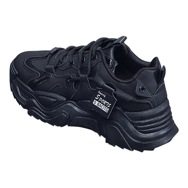 Zapatillas Chuncky Casual Antideslizantes Mujer para Primavera Otoño ( 40) Negro