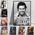 thumbnail image 2 of Póster de fotografía policial de Lord Pablo Escobar, pintura en lienzo de un gánster colombiano de la droga, arte de pared para la decoración del hogar de la sala de estar, 2 of 5