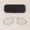 +100, variant on Clip-On Reading Glasses with Phone-Clip Technology, Temples-Free Lightweight Design, One-Piece Elliptical Frame & Metal Hinges for Smart Glasses Eyeglasses Unisex