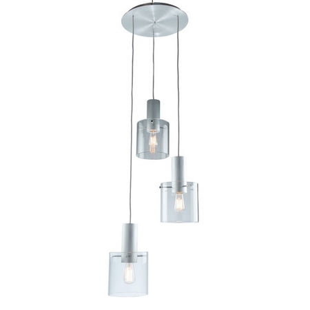 

Artcraft AC11523CL Transitional Three Light Chandelier from Henley collection in Pewter Nickel Silver finish 19.75 inches