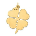 thumbnail image 3 of 14k Plain .018 Gauge Engravable Clover Disc Charm in 14k Yellow Gold, 3 of 3