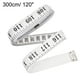 thumbnail image 2 of Cinta métrica de tela Uxcell para el cuerpo de 120 pulgadas, cinta métrica métrica de pulgadas, suave y de doble cara para sastrería, blanca, 2 of 5