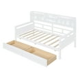 thumbnail image 5 of Ozi Twin Size Metal Daybed with 2 Drawers - White, 5 of 17