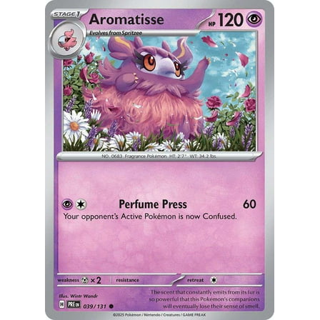 Pokemon Prismatic Evolutions Common Aromatisse #39