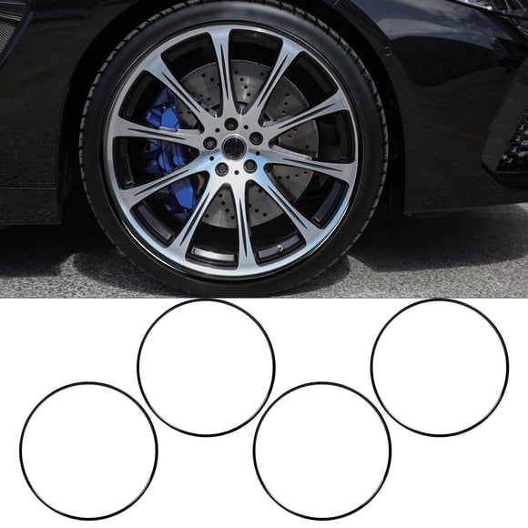 4Pcs Aluminum Alloy Wheel Rim Protectors, 18 Inch Wheel Rim Protectors Guard Strip, Automotive Tire Protection Ring Trim for Cars, Trucks