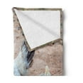 thumbnail image 2 of Hen and Chicks Soft Flannel Fleece Throw Blanket, Farm Themed Blurred Back Photo with Mother and Baby Animals Print, Cozy Plush for Indoor and Outdoor Use, 50" x 60", Multicolor, by Ambesonne, 2 of 5