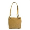 thumbnail image 2 of Pre-Owned Chanel CC Mark bag shawl Shoulder Bag Beige GoldHardware (Good), 2 of 16