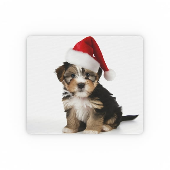 DistinctInk Mouse Pad - 1/4" Foam Rubber - Biewer Terrier Puppy