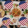 thumbnail image 4 of yulier 24 Pcs 4th of July Plates American Flag Patriotic Party Supplies Stars and Stripes Round Paper Plates Disposable Plates Dessert Plates Independence Day Decorations, 7inch, 4 of 6