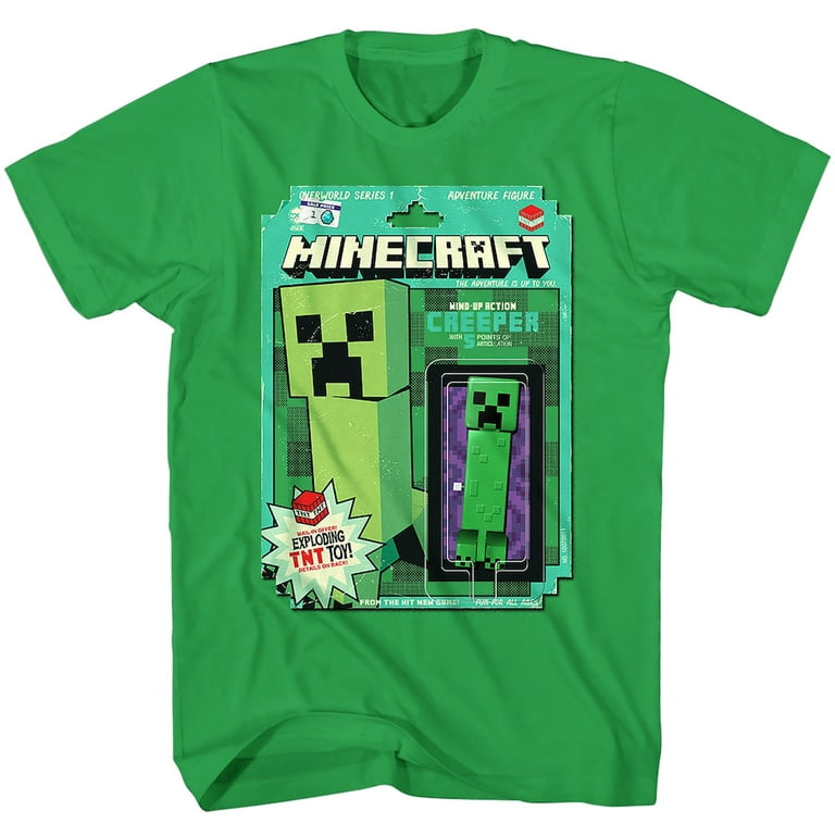768px x 768px - Minecraft Boys' Shirt Creeper Action Figure Overworld Series 1 T-Shirt (X- Small) - Walmart.com